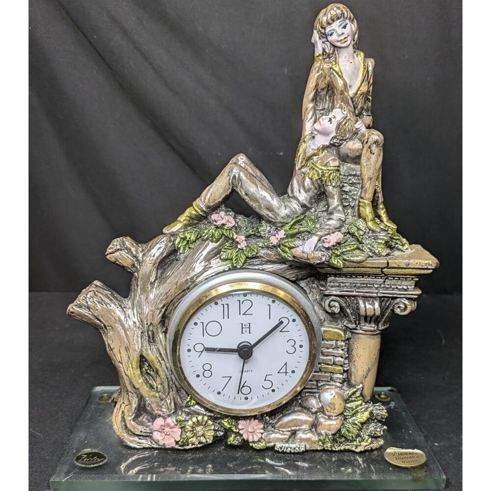 VTG Handmade Brass Mantle Clock